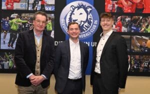 Jörg Föste, Leon Willemsen und Bjarne Steinhaus stehen nebeneinander