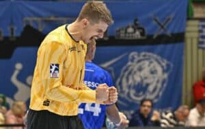 Christopher Rudeck beim Jubeln