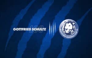 Logo von Gottfried Schultz und vom BHC zu sehen